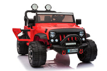 Load image into Gallery viewer, Rapid Jeep ride-on - front angle with door open